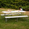 SUGIFT 6 ft Plastic Folding Bench Portable Indoor Outdoor Bench - 3 of 3