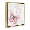 Stupell Industries Follow Your Dreams Pink Butterfly, 18" x 18" - 3 of 4