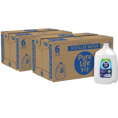 Pure Life Distilled Water - 1 Gallon Bottle (Pack of 12)