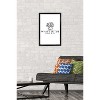 Trends International The White Lotus - Black and White Logo Framed Wall Poster Prints - 2 of 4