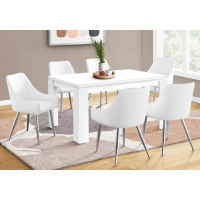 NicBex Modern Contemporary 60" Rectangular Dining Table Kitchen Table for 4-6 People for Office, Dining Room