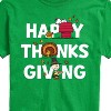 Men's - Peanuts - Happy Thanksgiving Icons Short Sleeve Graphic T-Shirt - 2 of 4