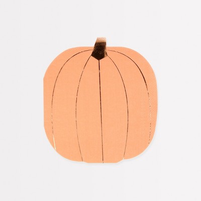 Meri Meri Pastel Halloween Pumpkin Napkins (Pack of 16)