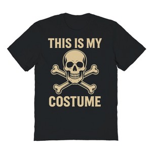 Rerun Island Men This Is My Costume Cross Skull Short Sleeve Graphic Cotton T-Shirt - 1 of 4
