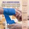 6 Pack Self Adherent Cohesive Tape 2"x5 Yards Blue, Self Adhesive Athletic Wrap for Ankle, Wrist & Knee Sprains, Swelling Relief - 3 of 4