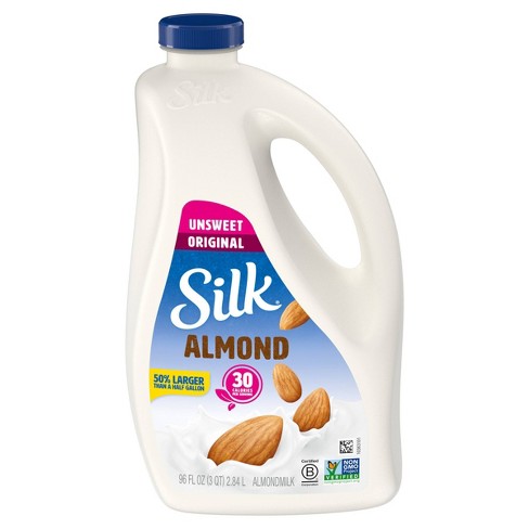Silk Unsweetened Almond Milk - 96 fl oz - image 1 of 4