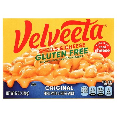 Velveeta Gluten Free Shells & Cheese, 12 oz Box, Pack of 2