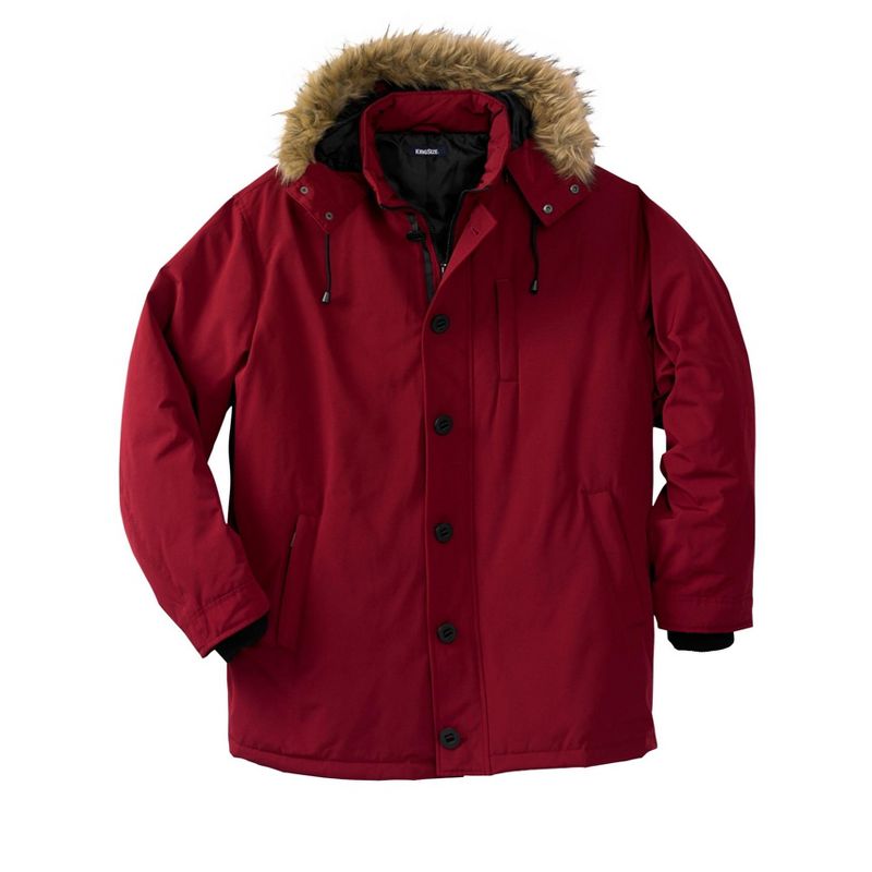 KingSize Men's Big & Tall Arctic Down Parka with Detachable Hood and Insulated Cuffs, 1 of 2