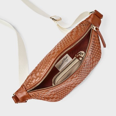 Universal Thread Woven Modern Belt Handbag - Universal Thread™ Brown — фото 4