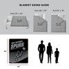 Sweet Home Collection NBA San Antonio Spurs Microfiber Plush Throw Blanket - 3 of 4