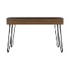 NicBex Minimalist Writing Desk Reading Table with 1 Drawer&Metal Hairpin Legs,Modern Home Worstation,Mahogany - 2 of 4