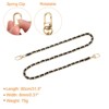 Unique Bargains Leather Iron Flat with Buckles Shoulder Bags Handbag Chains - 2 of 4