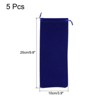 Unique Bargains Glasses Wedding Microfiber Soft Drawstring Gift Storage Bags 5 Pcs - 2 of 3