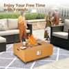 50000BTU Fire Table with Wind Guard, Glass Beads & Rain Cover, Sturdy Steel Anti-rust Finish & CSA Safety Certified Outdoor Firepit - 4 of 4