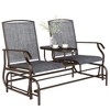 Outsunny 2-Person Outdoor Glider Bench w/ Center Table, Steel Frame for Backyard Garden Porch - 4 of 4