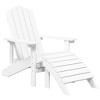vidaXL Garden Chair White HDPE Standard Detachable Adirondack Chair - 3 of 4
