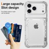 HTUTWOO Wallet Case for iPhone 17/Air/Pro/Max, Holds 4 Credit Cards with Kickstand Function, Shockproof Transparent Protection Phone Cover - 2 of 4