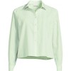 Lands' End Women's No Iron Boxy Cropped Shirt - 3 of 3