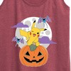 Women's - Pokémon - Pikachu Pumpkin With Moon Graphic Racerback Tank - 2 of 4