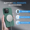 BONGEEK for iPhone 13 Pro Case [Compatible with MagSafe] Full-Body Silicone Shockproof Slim Thin Phone Case (Midnight Green) - 3 of 4