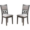 CAVINAS Wooden Dining Chairs Set of 2, Dining Room Chairs with Knot Design Back, Armless Side Chair for Living Room - 2 of 4