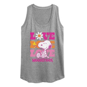 Women's - Peanuts - Love Woodstock Graphic Racerback Tank - 1 of 4
