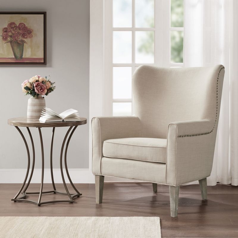 Donner Accent Wingback Chair Natural, 2 of 10