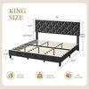 WhizMax Bed Frame with Headboard, Upholstered Bed Frame with Headboard , Heavy-Duty Platform Bed Frame with Strong Wood Slats - 2 of 4