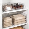 mDesign Plastic Bathroom Storage Organizer Bin with Open Front - 8 Pack - Clear, USA Made - 3 of 4