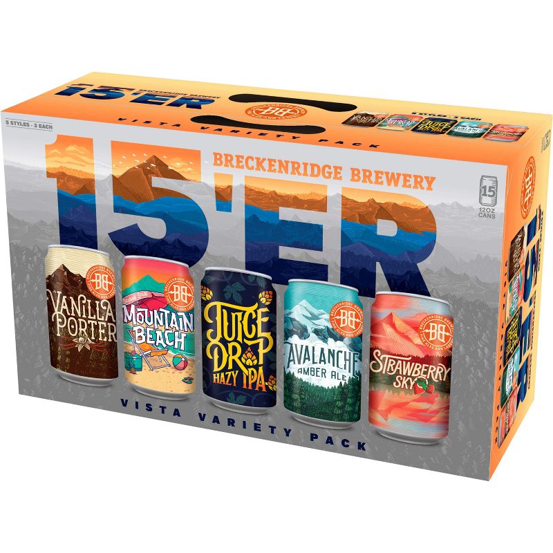 Breckenridge 15 Can Sampler Variety Pack - 15pk/12 fl oz Cans, 3 of 7