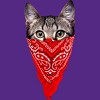 Women's Design By Humans Gangster Cat By clingcling Racerback Tank Top - 2 of 3