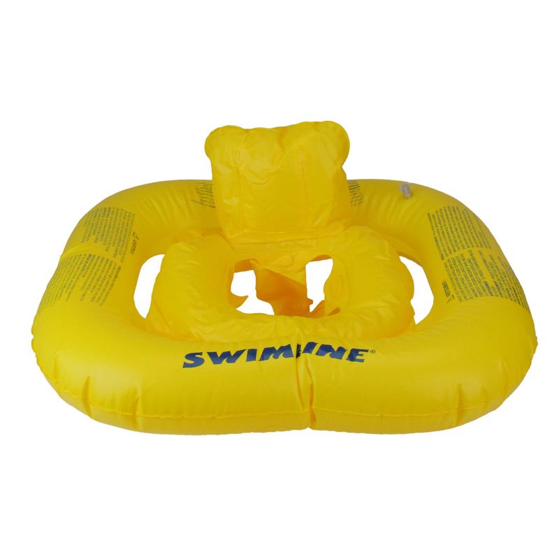 Swimline 52" Inflatable Children's 1-Person Swimming Pool Baby Seat Float - Yellow, 1 of 5