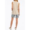 Women's ESSENTIAL RIBBED STRETCH-JERSEY SLEEVELESS TOP - BluIvy - 3 of 4