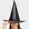 Adult Iridescent Sequin Witch Hat Costume Headwear - Hyde and EEK! Boutique™ Green - 3 of 3