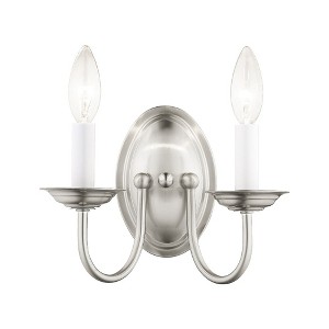 Livex Lighting Home Basics 2 - Light Wall Light in  Brushed Nickel - 1 of 2