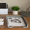 Fusion Letter Tray White and Gray (37522) - 3 of 4