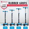 LaScoota 2-in-1 Kids Kick Scooter, Adjustable Height Handlebars and Removable Seat, 3 LED Lighted Wheels and - Blue - 4 of 4