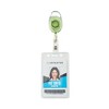 Advantus Carabiner-Style Retractable ID Card Reel, 30" Extension, Assorted Neon Colors, 20/Pack - 3 of 4