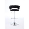 SKRAN 360° Swivel Velvet Bar Stools Set of 2 Adjustable Counter Height Barstools With Back And Footrest For Kitchen Island, Cafe, Pub - 4 of 4