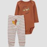 Carter's Just One You® Baby 2pc Little Turkey Coordinate Set - Brown