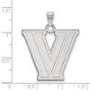 Black Bow Jewelry 10k White Gold Villanova Wildcats NCAA Extra Large Pendant - 2 of 3