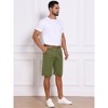 INSPIRE CHIC Men's Linen Pleated with Pockets Above Knee Casual Shorts - 4 of 4