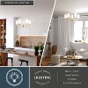 VAXCEL Shelby 5 Light Gold Brass Transitional Chandelier White Glass Shade - 3 of 4