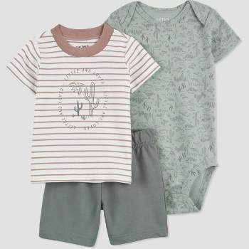 Carter's Just One You® Baby Boys' Dino Top & Bottom Set - Green