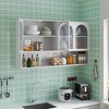 Bella Depot 47.25" Wall-mounted Glass Cabinet Storage - 3 of 4