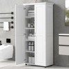 GDFStudio Arvin Modern Wood Freestanding Storage Cabinet with Two Doors - 2 of 4