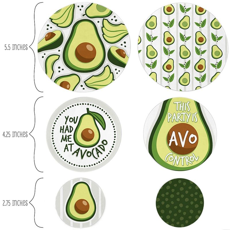 Big Dot of Happiness Hello Avocado - Fiesta Party Giant Circle Confetti - Party Decorations - Large Confetti 27 Count, 2 of 8
