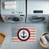 Stupell Industries Nautical Flag with Anchor Printed Plush Bathroom Floor Mat, design by Kim Allen - 4 of 4