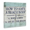 Stupell Industries Sassy Beach Body Steps, 17" x 17" - 3 of 4