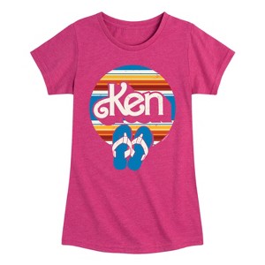 Girls' - Barbie - Ken Fitted Short Sleeve Graphic T-Shirt - 1 of 3